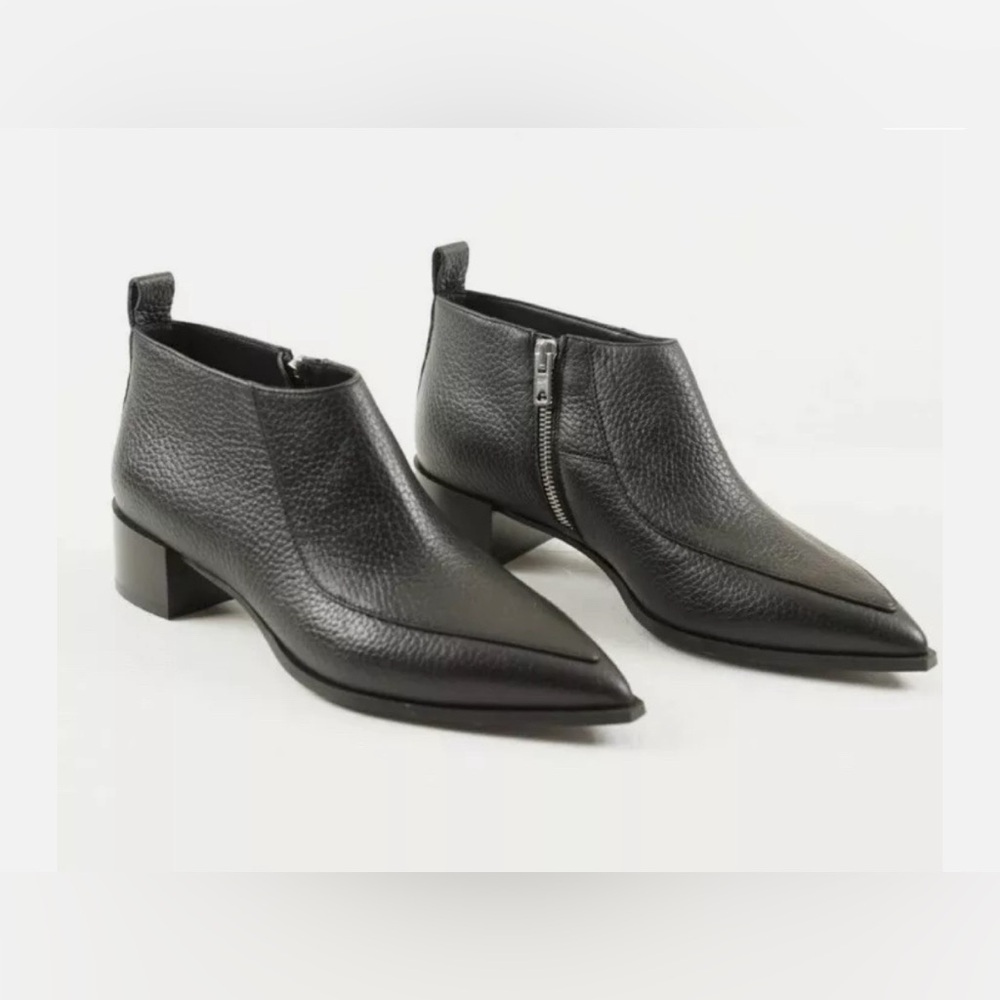 Everlane Textured Black Leather Booties